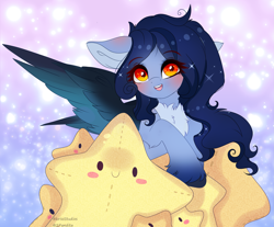 Size: 4269x3541 | Tagged: safe, artist:2pandita, imported from derpibooru, oc, oc only, pegasus, pony, female, mare, plushie, solo, star plushie, stars