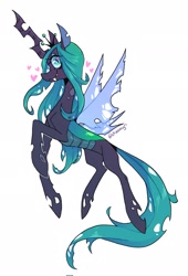 Size: 1389x2048 | Tagged: safe, artist:dreamyri, imported from derpibooru, queen chrysalis, changeling, changeling queen, crown, female, jewelry, regalia, solo