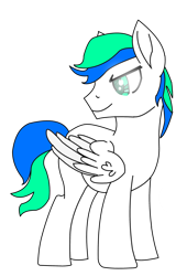 Size: 2185x3409 | Tagged: safe, artist:goldlines005, artist:starshade, imported from derpibooru, oc, oc only, pegasus, pony, base used, high res, male, pegasus oc, simple background, smiling, solo, stallion, transparent background, wings