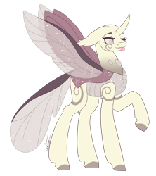 Size: 1024x1155 | Tagged: safe, artist:inspiredpixels, imported from derpibooru, oc, oc only, changedling, changeling, changedling oc, changeling oc, floppy ears, raised hoof, simple background, solo, tongue out, transparent background