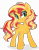 Size: 4475x5745 | Tagged: safe, artist:inaactive, artist:pumpkinpieforlife, imported from derpibooru, sunset shimmer, pony, unicorn, equestria girls, absurd resolution, cute, dishevelled, looking at you, movie accurate, shimmerbetes, simple background, solo, transparent background, vector