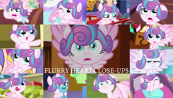 Size: 1280x721 | Tagged: safe, edit, edited screencap, editor:quoterific, imported from derpibooru, screencap, princess cadance, princess flurry heart, spike, alicorn, pony, a flurry of emotions, season 6, season 7, the crystalling, baby, baby pony, close-up, cute, eyes closed, female, filly, floppy ears, flurrybetes, open mouth