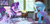 Size: 1024x490 | Tagged: safe, artist:lunesta25, imported from derpibooru, applejack, fluttershy, pinkie pie, princess luna, rainbow dash, rarity, starlight glimmer, trixie, twilight sparkle, alicorn, pony, unicorn, student counsel, abuse, alicornified, angry, cape, clothes, crying, duo, duo female, female, floppy ears, glowing horn, gritted teeth, horn, magic, magic aura, mane six, obstructive watermark, obtrusive watermark, open mouth, pointing, race swap, scene interpretation, teeth, trixie's cape, trixiebuse, watermark