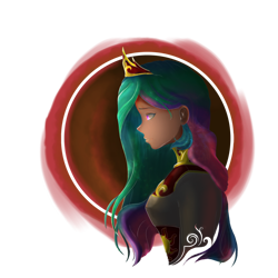 Size: 1280x1280 | Tagged: safe, artist:nocturnefrost, imported from derpibooru, princess celestia, human, clothes, crown, female, humanized, jewelry, regalia, shirt, simple background, solo, transparent background