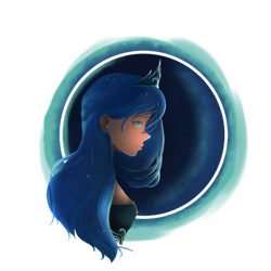 Size: 1280x1280 | Tagged: safe, artist:nocturnefrost, imported from derpibooru, imported from ponybooru, princess luna, human, clothes, crown, dress, female, humanized, jewelry, regalia, simple background, solo, transparent background