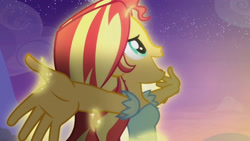 Size: 3410x1920 | Tagged: safe, imported from derpibooru, screencap, sunset shimmer, equestria girls, my past is not today, rainbow rocks, female, high res, open mouth, solo