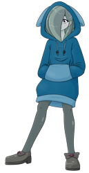 Size: 1124x2182 | Tagged: safe, alternate version, artist:batipin, imported from derpibooru, marble pie, equestria girls, clothes, female, hoodie, multiple variants, simple background, solo, transparent background