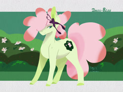 Size: 2048x1536 | Tagged: safe, artist:artfestation, imported from derpibooru, oc, oc only, earth pony, pony, colored hooves, earth pony oc, flower, flower in hair, solo