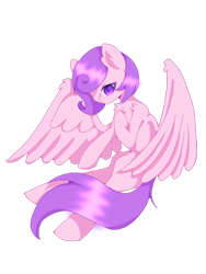 Size: 2165x2886 | Tagged: safe, artist:bonecrow, imported from derpibooru, oc, oc only, oc:candlelight warmth, pegasus, pony, unicorn, chest fluff, female, high res, horn, mare, simple background, spread wings, transparent background, unicorn oc, wings