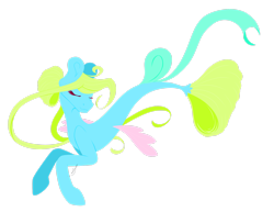 Size: 2716x2209 | Tagged: safe, artist:klarodeaquamarin, imported from derpibooru, oc, oc only, pegasus, pony, seapony (g4), dorsal fin, eyelashes, eyes closed, fin wings, fish tail, flowing tail, high res, seaponified, simple background, smiling, solo, species swap, tail, transparent background, wings