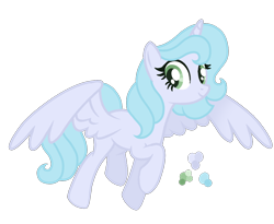 Size: 1068x874 | Tagged: safe, artist:magicuniclaws, imported from derpibooru, oc, oc only, alicorn, pegasus, pony, alicorn oc, female, green eyes, horn, looking at you, magical lesbian spawn, mare, offspring, parent:coco pommel, parent:derpy hooves, simple background, smiling, smiling at you, solo, spread wings, transparent background, wings