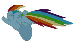 Size: 1280x706 | Tagged: safe, artist:benpictures1, imported from derpibooru, rainbow dash, pegasus, pony, my little pony: the movie, butt, female, frog (hoof), inkscape, mare, rainbutt dash, simple background, solo, transparent background, underhoof, vector