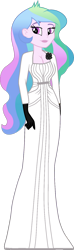 Size: 488x1639 | Tagged: safe, alternate version, artist:edy_january, edit, imported from derpibooru, part of a set, vector edit, princess celestia, equestria girls, clothes, cosplay, costume, dress, dressup, gloves, lady dimitrescu, principal celestia, resident evil, resident evil village, solo, vector