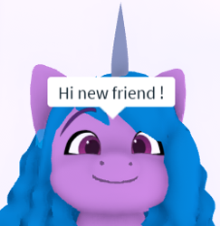 Size: 250x257 | Tagged: safe, artist:daylightsketch, imported from derpibooru, izzy moonbow, unicorn, g5, hi new friend, my little pony: a new generation, roblox