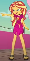 Size: 249x509 | Tagged: safe, imported from derpibooru, screencap, fluttershy, sunset shimmer, equestria girls, equestria girls series, i'm on a yacht, spoiler:eqg series (season 2), cropped, feet, geode of empathy, legs, magical geodes, sandals