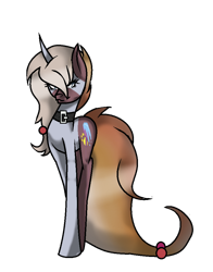 Size: 758x968 | Tagged: safe, artist:aonairfaol, imported from derpibooru, oc, oc only, pony, unicorn, collar, horn, simple background, solo, transparent background, unicorn oc