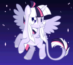 Size: 600x530 | Tagged: safe, artist:askometa, imported from derpibooru, oc, oc only, oc:mystic mysteries, alicorn, pony, animated, gif, solo