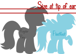 Size: 1280x909 | Tagged: safe, artist:ask-fleetfoot, imported from derpibooru, fleetfoot, pegasus, pony, ask-fleetfoot, female, mare, silhouette, simple background, size comparison, tail, transparent background, wings