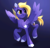 Size: 1425x1362 | Tagged: safe, artist:draw3, imported from derpibooru, oc, oc only, oc:lila lilark, pegasus, pony, birthmark, blonde mane, cutie mark, looking sideways, purple coat, solo, star birthmark
