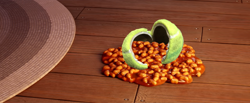 Size: 9600x3970 | Tagged: safe, imported from derpibooru, ball, beans, food, g5, izzy's beans, izzy's tennis ball, spill, tennis ball