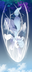 Size: 1080x2400 | Tagged: safe, artist:neverend, imported from derpibooru, oc, oc only, pegasus, pony, entering orbit, orbit, pegasus oc, sky, solo, space, wings