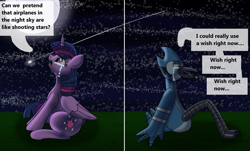 Size: 5030x3030 | Tagged: safe, artist:lynnthenerdkitty, imported from derpibooru, twilight sparkle, alicorn, bird, blue jay, pony, airplanes (song), crackship, crossover, crossover shipping, crying, female, male, meme, mordecai, mordetwi, regular show, shipping, straight, twilight sparkle (alicorn)