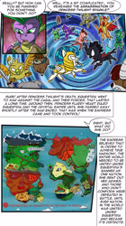 Size: 1280x2285 | Tagged: safe, artist:candyclumsy, imported from derpibooru, spike, comic:revolution of harmony, backstory, equestrian empire, male, older, older spike, world map