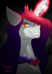 Size: 3307x4677 | Tagged: safe, artist:sforce, artist:sforcetheartist, imported from derpibooru, oc, oc only, alicorn, original species, pony, antagonist, female, mare, oc villain