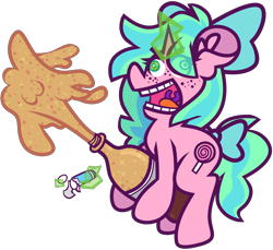 Size: 4592x4208 | Tagged: safe, artist:threetwotwo32232, imported from derpibooru, oc, oc only, oc:lily pop, pony, unicorn, angry, bursting, coke, derp, female, freckles, i came, maniacal laugh, mare, mentos, pure unfiltered evil, simple background, soda, solo, transparent background, yelling