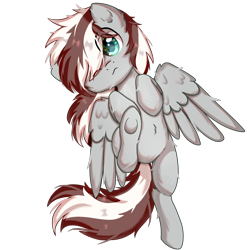 Size: 2000x2000 | Tagged: safe, artist:emy12126, imported from derpibooru, oc, oc only, oc:raxella gessu, oc:raxella s. gessu, pegasus, pony, cheek fluff, ear fluff, eye clipping through hair, high res, looking at you, lying down, male, one eye closed, pegasus oc, simple background, solo, stallion, transparent background, underhoof, wings