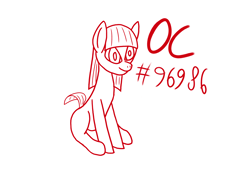 Size: 3508x2480 | Tagged: safe, imported from derpibooru, oc, oc only, oc:hallie, pony, high res, monochrome, numbers, simple background, sitting, solo, text, transparent background