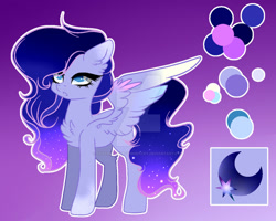 Size: 1024x820 | Tagged: safe, artist:stardustshadowsentry, imported from derpibooru, oc, oc only, pegasus, pony, female, magical lesbian spawn, mare, offspring, parent:princess luna, parent:twilight sparkle, parents:twiluna, reference, solo