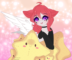 Size: 4269x3541 | Tagged: safe, artist:2pandita, imported from derpibooru, oc, oc only, pegasus, pony, female, mare, plushie, solo, star plushie, stars