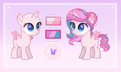 Size: 2448x1456 | Tagged: safe, artist:moonnightshadow-mlp, imported from derpibooru, oc, oc only, alicorn, pony, base used, female, filly, reference sheet, solo