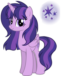 Size: 1213x1474 | Tagged: safe, artist:dayspringsentryyt, imported from derpibooru, oc, oc only, alicorn, pony, female, magical lesbian spawn, mare, offspring, parent:starlight glimmer, parent:twilight sparkle, parents:twistarlight, simple background, solo, transparent background