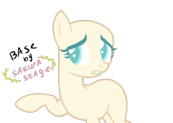 Size: 837x597 | Tagged: safe, artist:sakurastageani, imported from derpibooru, oc, oc only, earth pony, pony, bald, base, earth pony oc, eyelashes, female, mare, raised hoof, simple background, solo, transparent background, worried