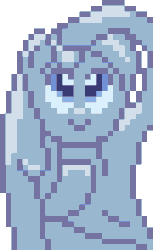 Size: 162x264 | Tagged: safe, artist:nitobit, derpibooru exclusive, imported from derpibooru, oc, oc only, oc:tremble, goo, goo pony, original species, pony, animated, cute, dripping, female, gif, happy, not fluttershy, pixel art, simple background, solo, transparent background