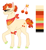 Size: 1460x1590 | Tagged: safe, artist:cactiflowers, imported from derpibooru, oc, oc only, oc:sherry bomb, earth pony, pony, female, mare, offspring, parent:braeburn, parent:cherry jubilee, parents:cherryburn, solo