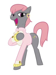 Size: 689x911 | Tagged: safe, artist:jargon scott, imported from derpibooru, prim hemline, earth pony, pony, female, looking at you, mare, open mouth, simple background, solo, transparent background, white background