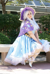 Size: 2000x3000 | Tagged: safe, artist:mieucosplay, artist:notsoprophoto, imported from derpibooru, trixie, human, bronycon, bronycon 2017, cape, clothes, cosplay, costume, hat, high res, irl, irl human, photo, sitting, trixie's cape, trixie's hat