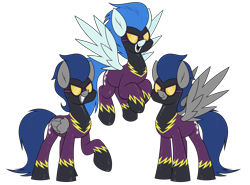 Size: 4045x3000 | Tagged: safe, artist:moonatik, imported from derpibooru, descent, nightshade, pegasus, pony, female, flying, g4 mega collab, male, mare, shadowbolts (nightmare moon's minions), simple background, spread wings, stallion, transparent background, wings