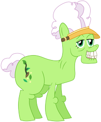 Size: 2444x2965 | Tagged: safe, artist:funnystargalloper, derpibooru exclusive, imported from derpibooru, auntie applesauce, earth pony, pony, clip studio paint, elderly, false teeth, female, g4 mega collab, high res, looking at you, mare, simple background, smiling, solo, transparent background