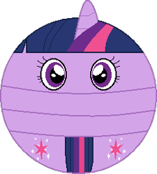 Size: 242x269 | Tagged: safe, artist:mega-poneo, imported from derpibooru, twilight sparkle, alicorn, ball, both cutie marks, female, mare, morph ball, solo, twiball, twilight sparkle (alicorn)