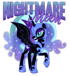 Size: 900x1000 | Tagged: safe, imported from derpibooru, nightmare moon, alicorn, pony, clothes, design, female, full moon, g4, mare, merchandise, moon, official, shirt design, shoes, simple background, solo, text, transparent background