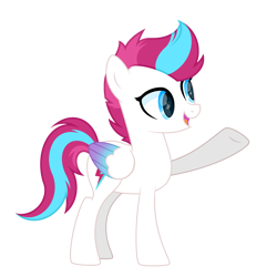 Size: 3400x3400 | Tagged: safe, artist:ponkus, imported from derpibooru, zipp storm, pegasus, pony, cute, female, g4, g5, g5 to g4, high res, mare, open mouth, simple background, solo, transparent background