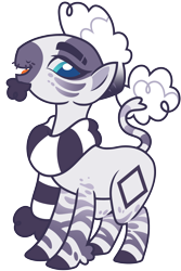 Size: 4000x6000 | Tagged: safe, artist:renhorse, imported from derpibooru, oc, oc only, oc:blank verse, zebra, absurd resolution, ambiguous gender, simple background, solo, transparent background