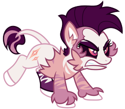 Size: 3648x3184 | Tagged: safe, artist:renhorse, imported from derpibooru, oc, oc only, oc:monstrous streak, earth pony, hengstwolf, pony, werewolf, female, high res, mare, simple background, solo, transparent background