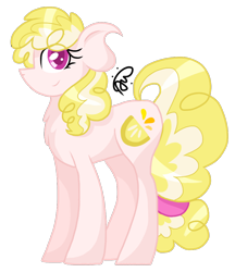 Size: 900x1044 | Tagged: safe, artist:gallantserver, imported from derpibooru, oc, oc only, oc:lemon meringue, earth pony, pony, female, mare, offspring, parent:cheese sandwich, parent:pinkie pie, parents:cheesepie, simple background, solo, transparent background