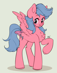 Size: 1280x1648 | Tagged: safe, artist:pledus, imported from derpibooru, firefly, pegasus, pony, bow, solo, tail bow