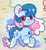 Size: 357x391 | Tagged: safe, imported from derpibooru, oc, oc only, oc:lyre wave, chibi, mascot, qingdao brony festival, solo